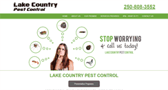 Desktop Screenshot of lakecountrypestcontrol.com