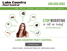 Tablet Screenshot of lakecountrypestcontrol.com